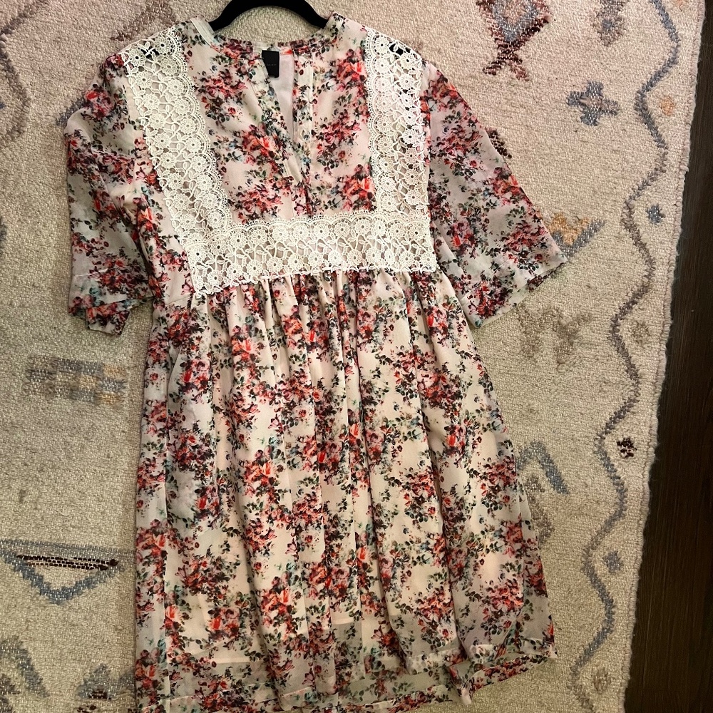 Babydoll Floral Lace dress